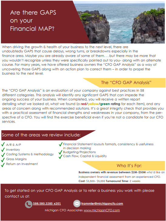 the cfo gpa analysis